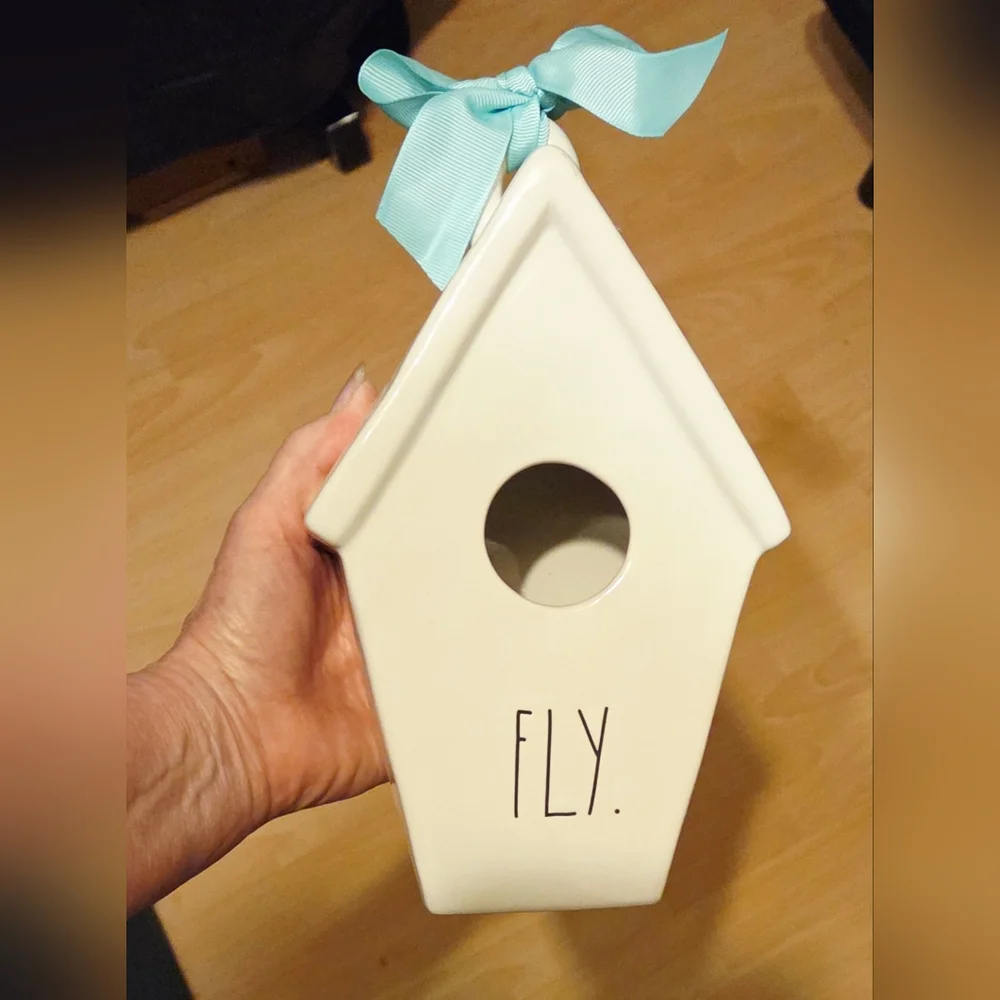 Rae Dunn Cream Birdhouse